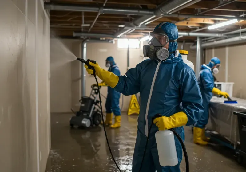 Basement Sanitization and Antimicrobial Treatment process in Newport, OR